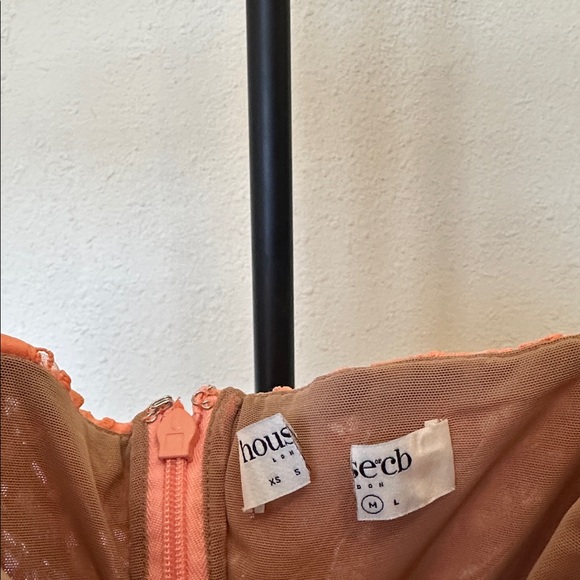 HOUSE OF CB ILAYDA Sorbet Embroidered Floral Lace Mini DRESS Size M $285 - Picture 13 of 15